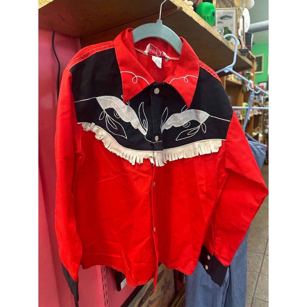 Vintage Teepee Town Western Shirt Size 12